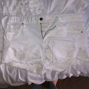 H&M White Denim Shorts